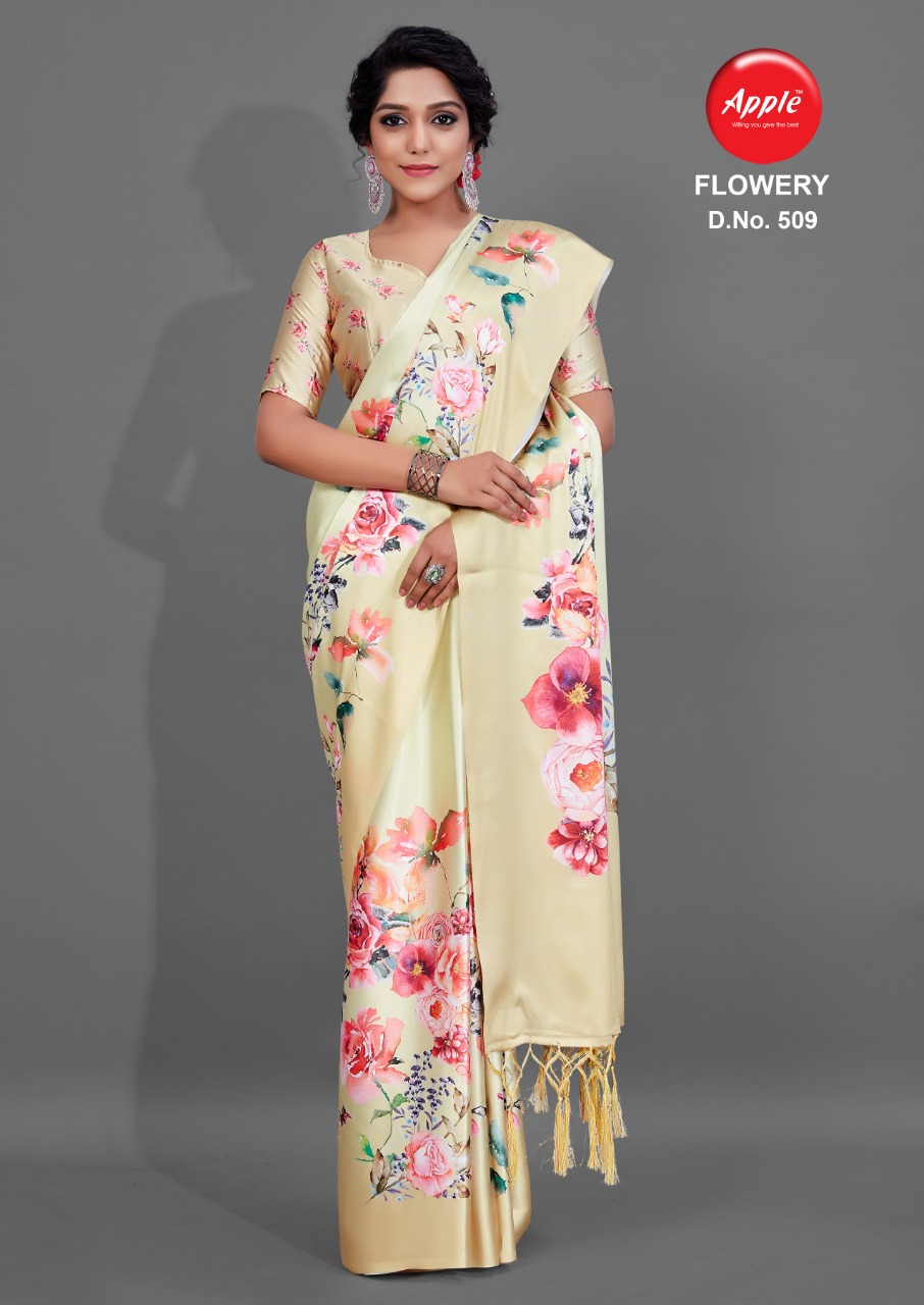 Apple Presents  Flowery  Vol 5  Designer Saree Collection