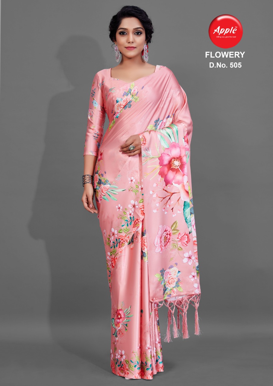 Apple Presents  Flowery  Vol 5  Designer Saree Collection