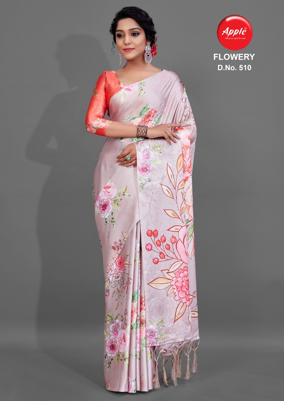 Apple Presents  Flowery  Vol 5  Designer Saree Collection