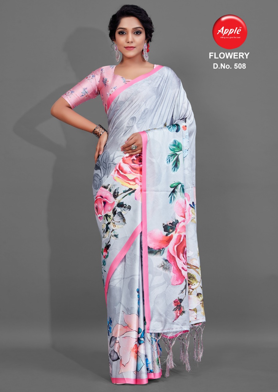Apple Presents  Flowery  Vol 5  Designer Saree Collection