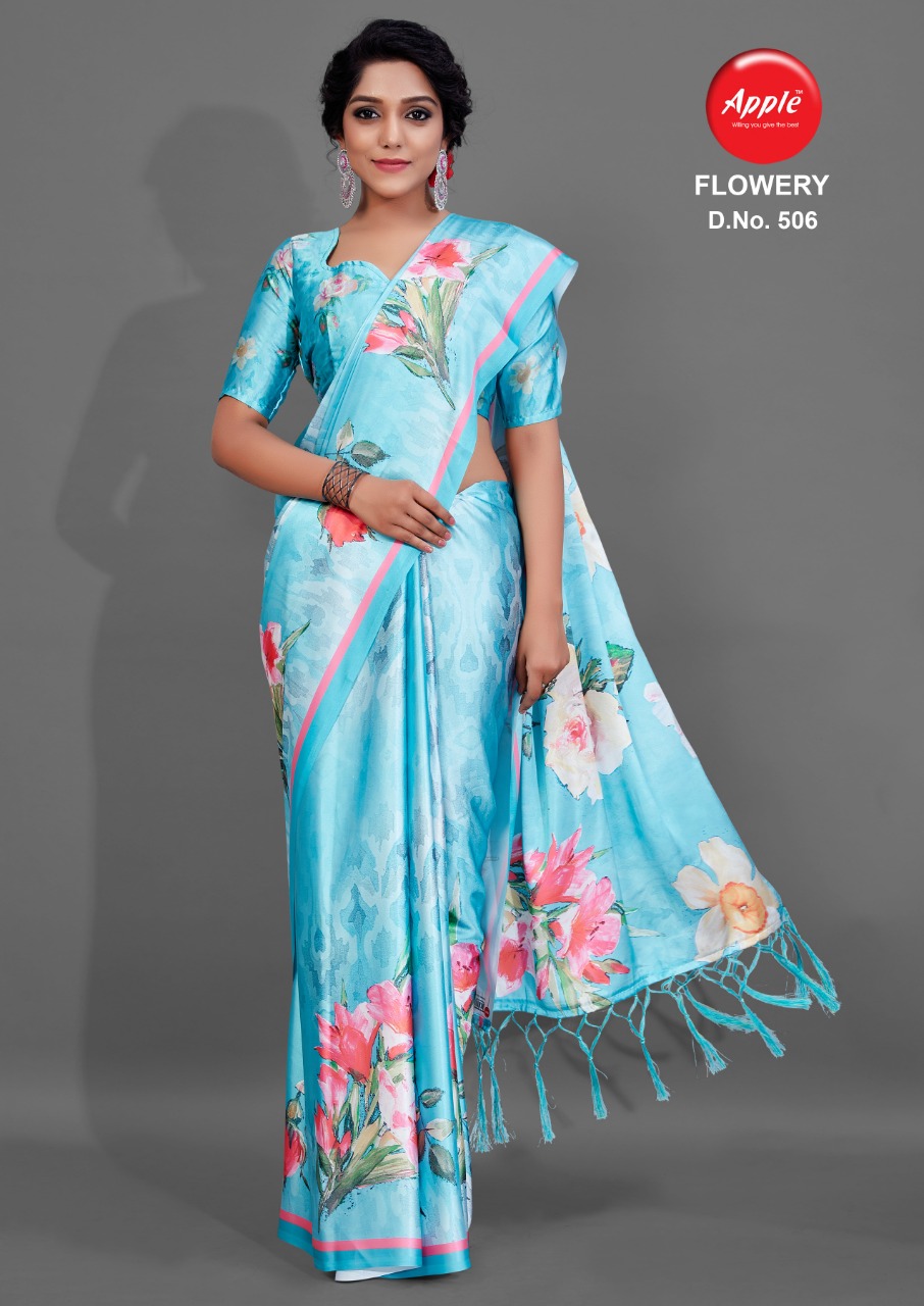 Apple Presents  Flowery  Vol 5  Designer Saree Collection