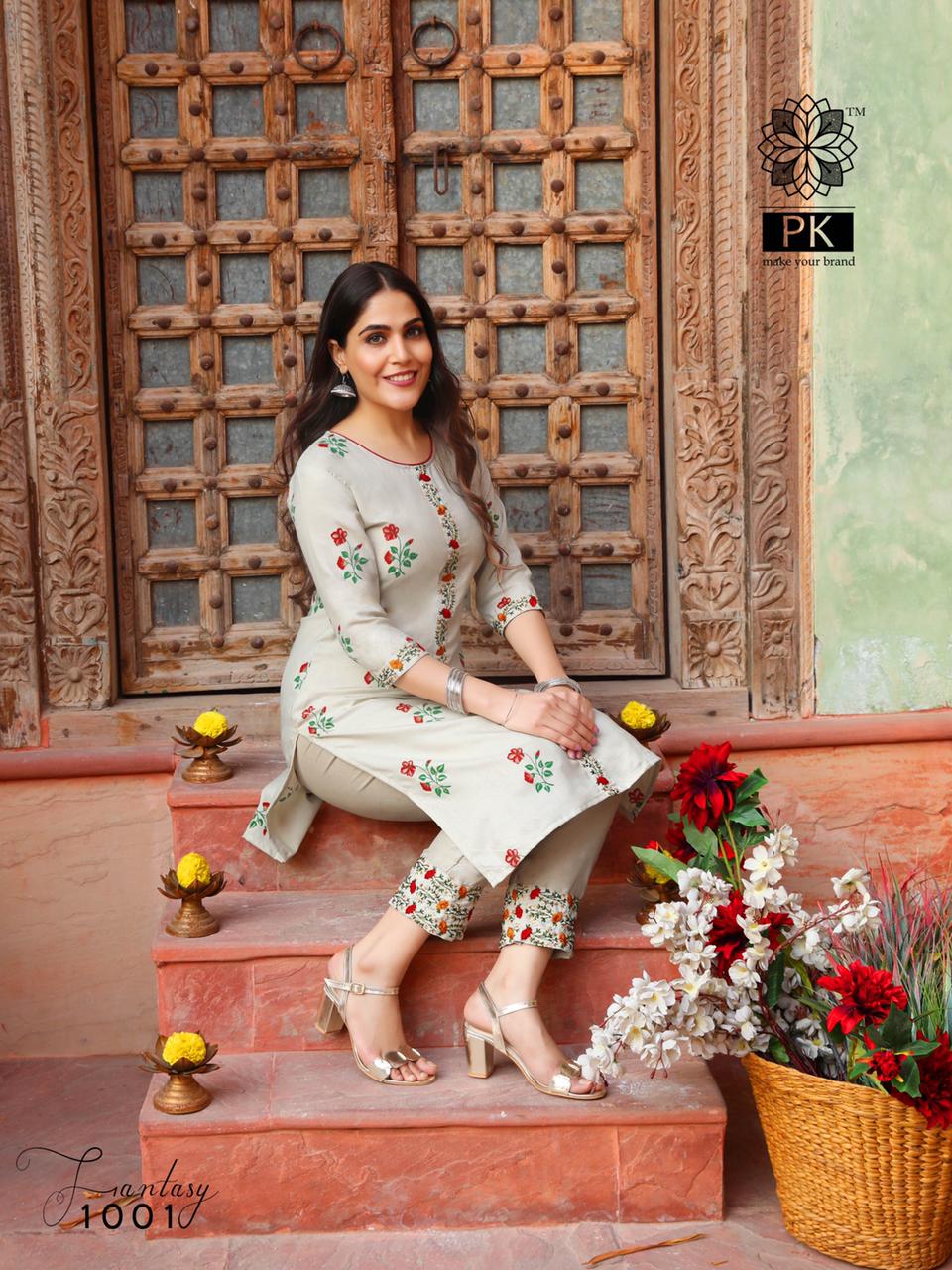 Aradhna Presents  Fashion Fantasy Vol  1 Kurti With Bottom Collection