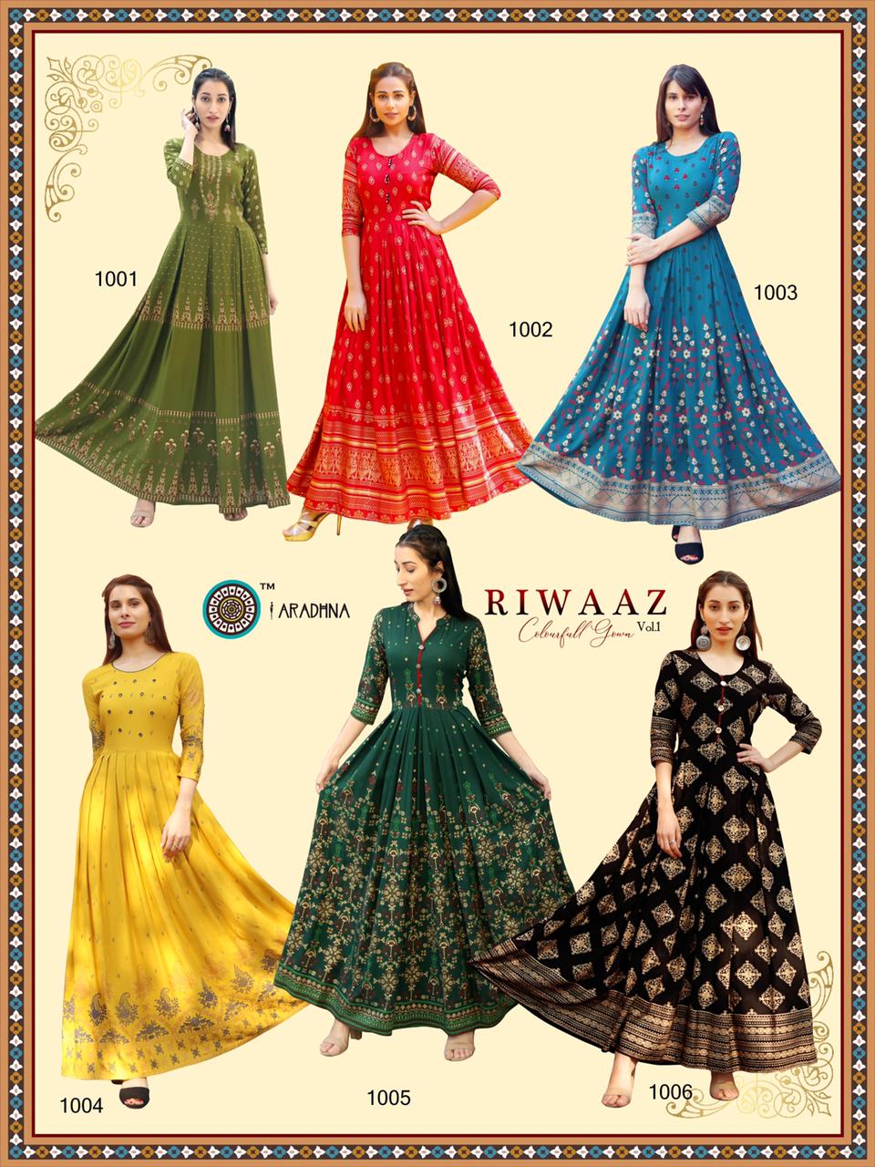 Aradhna  Presents  Riwaaz  Vol  1 Ethnic Wear  Kurtis Collection
