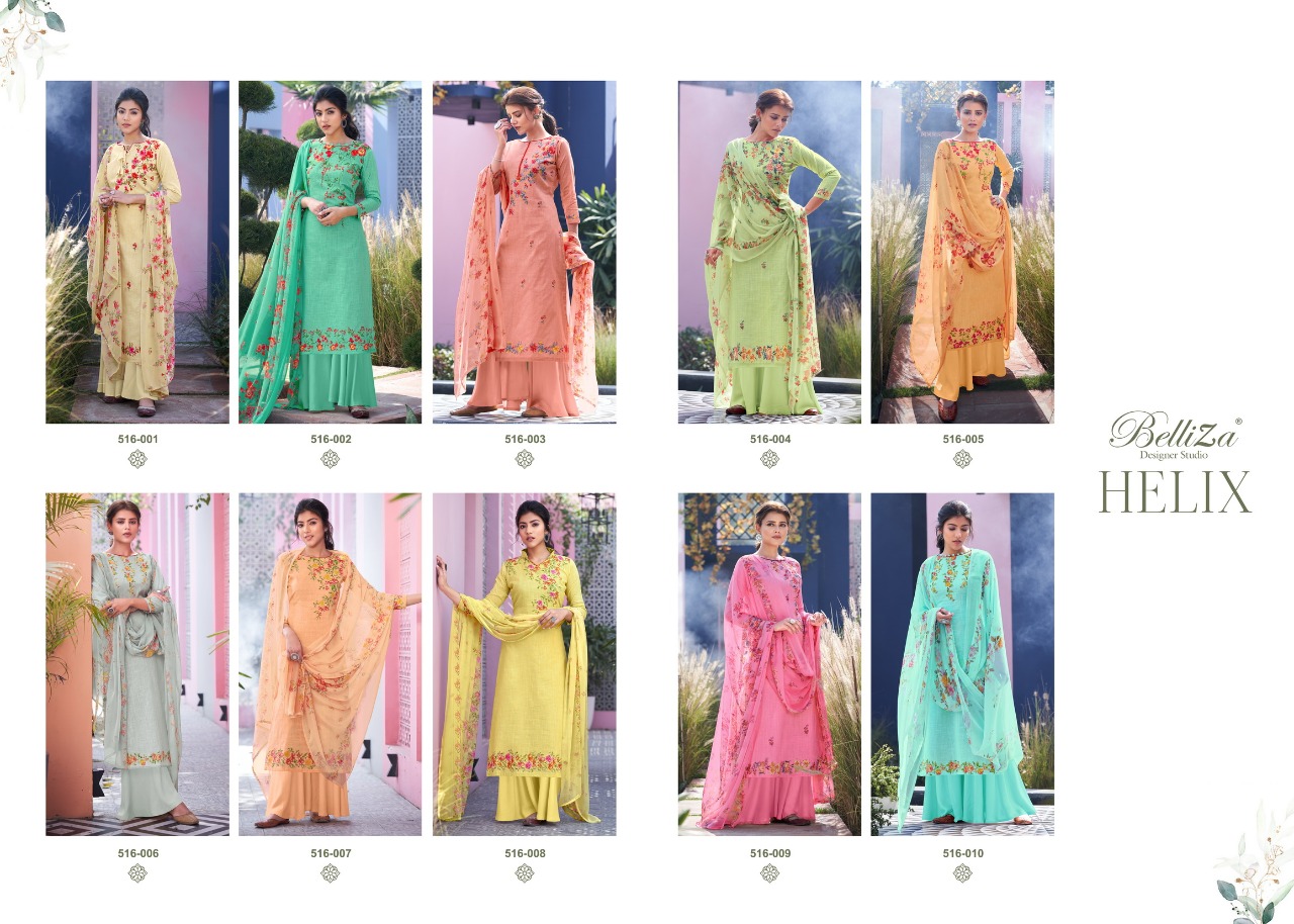 Belliza Presents Helix  Designer Dress Material