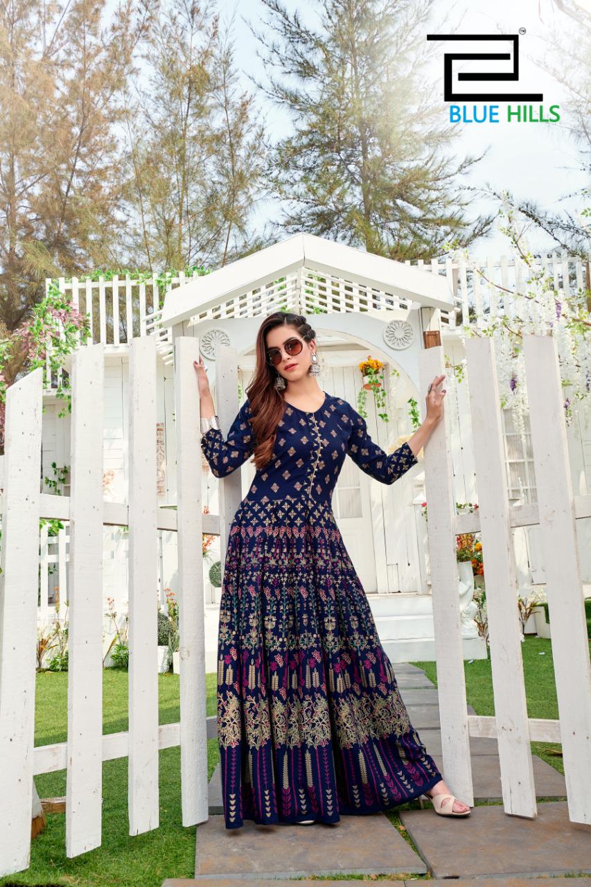 Blue Hills By  Walkway Vol 10  Designer Long Kurti Collection