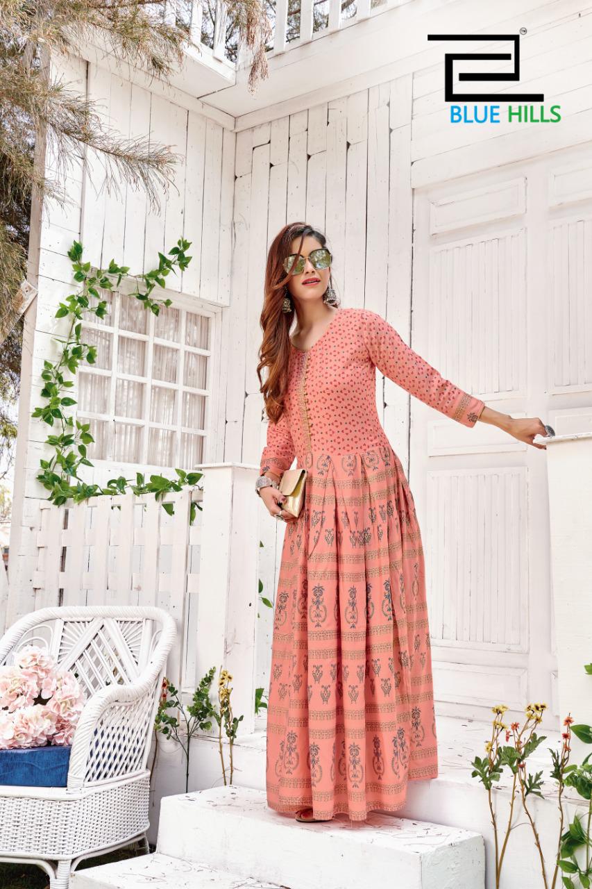 Blue Hills By  Walkway Vol 10  Designer Long Kurti Collection