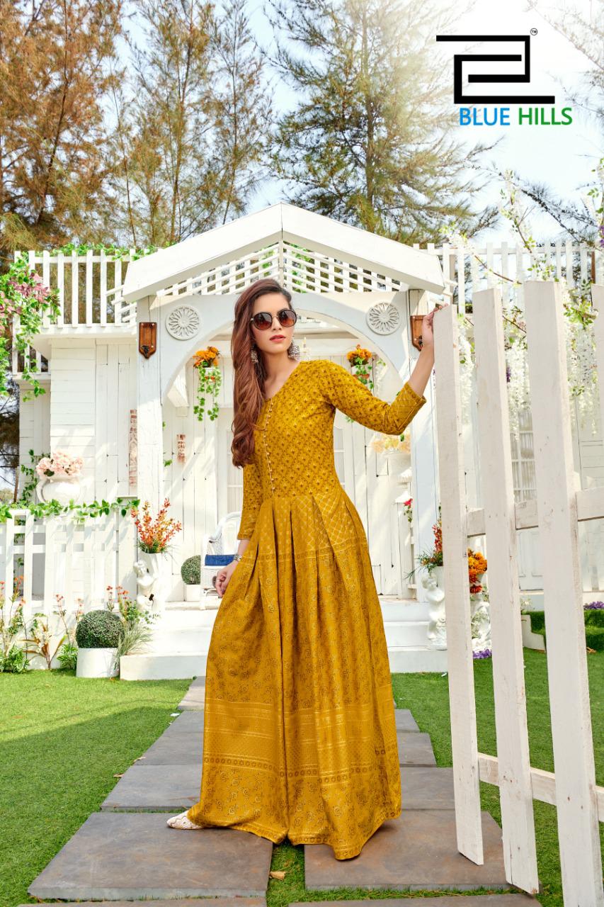 Blue Hills By  Walkway Vol 10  Designer Long Kurti Collection