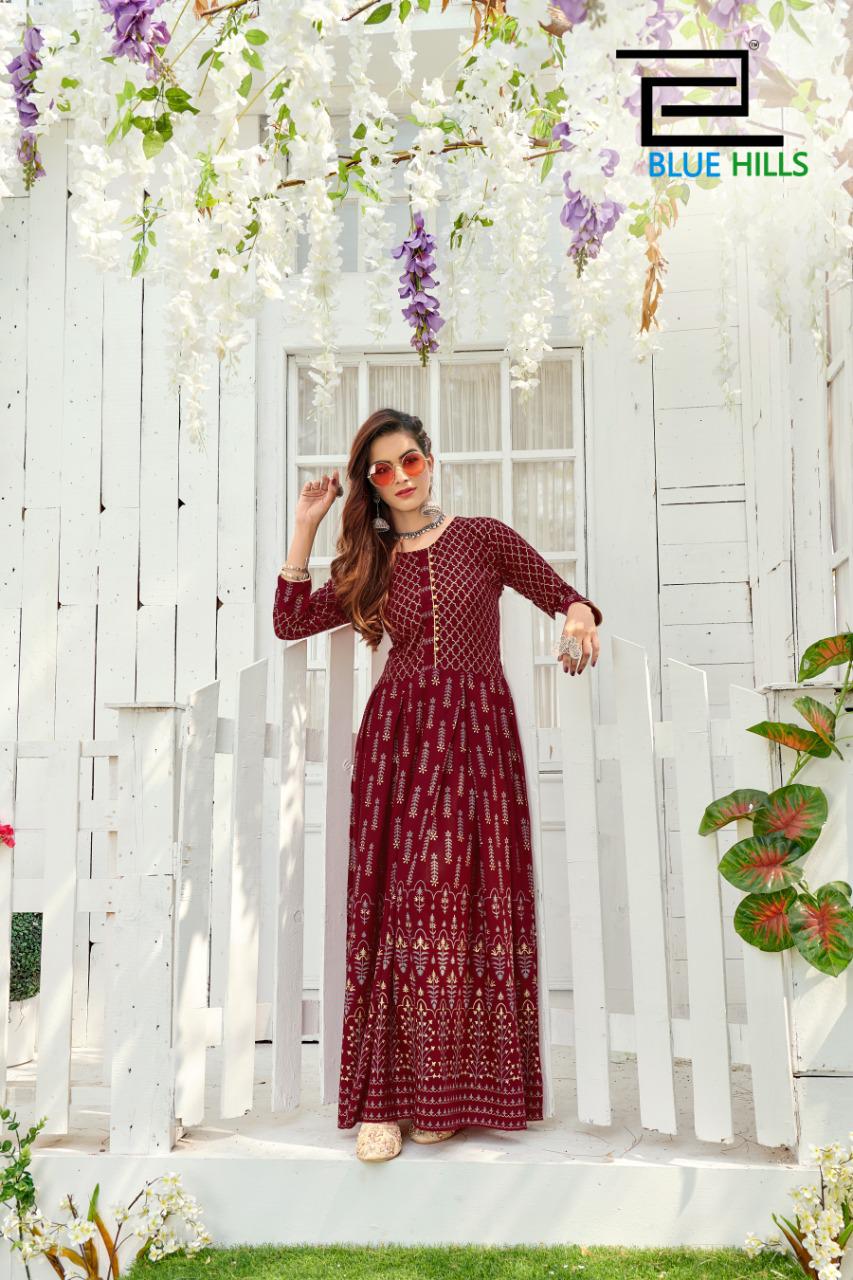 Blue Hills By  Walkway Vol 10  Designer Long Kurti Collection