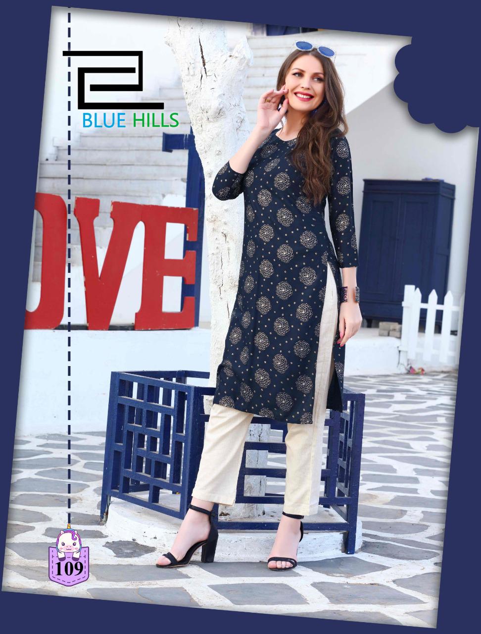 Blue Hills Presents  Divine  Vol 1   Designer Kurtis Collection