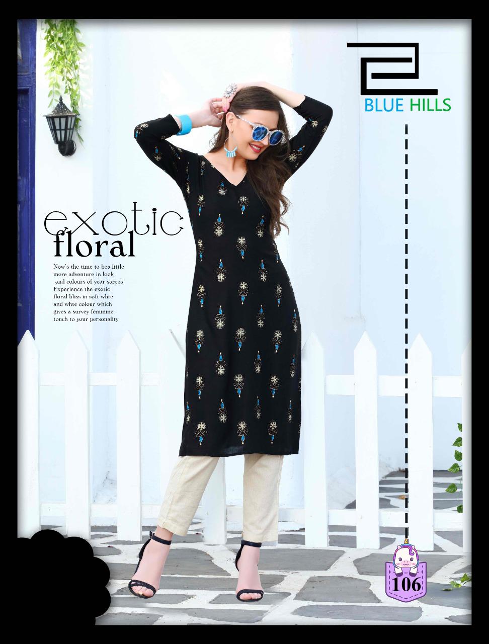 Blue Hills Presents  Divine  Vol 1   Designer Kurtis Collection