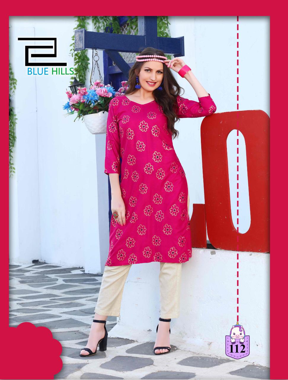 Blue Hills Presents  Divine  Vol 1   Designer Kurtis Collection