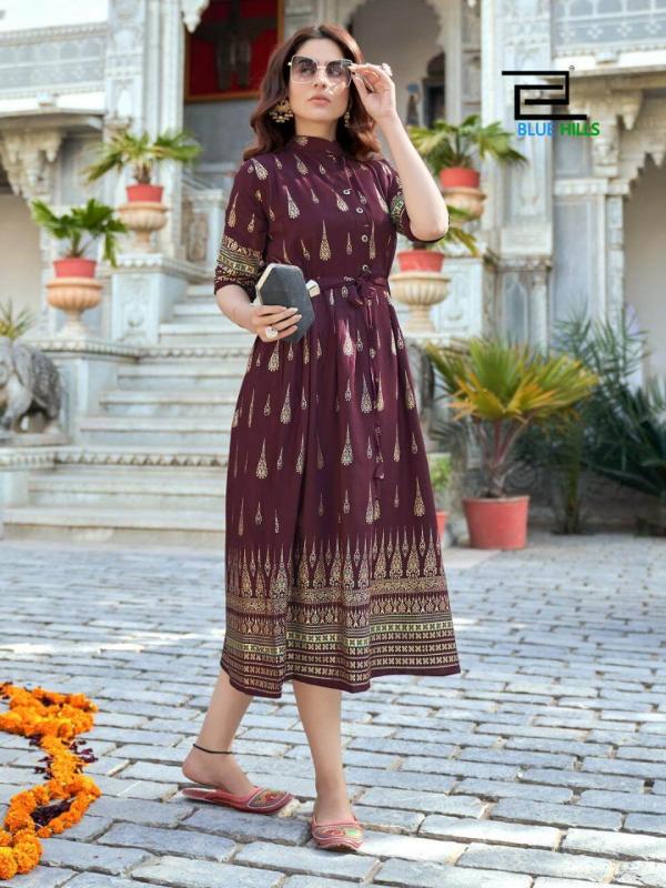 Blue Hills  Presents Gold Fish  Vol 1  Long Kurti Collection