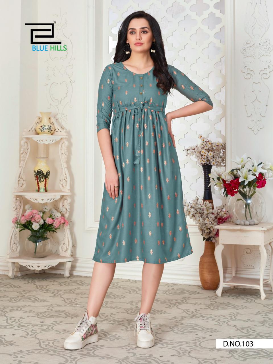 Blue Hills Presents  Hi Fi Designer Printed Kurti Collection