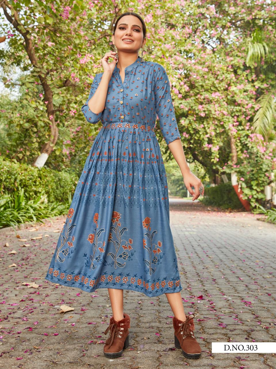 Blue Hills  Presents  Style Out  Vol  3 Ethnic Wear Long Kurtis Collection