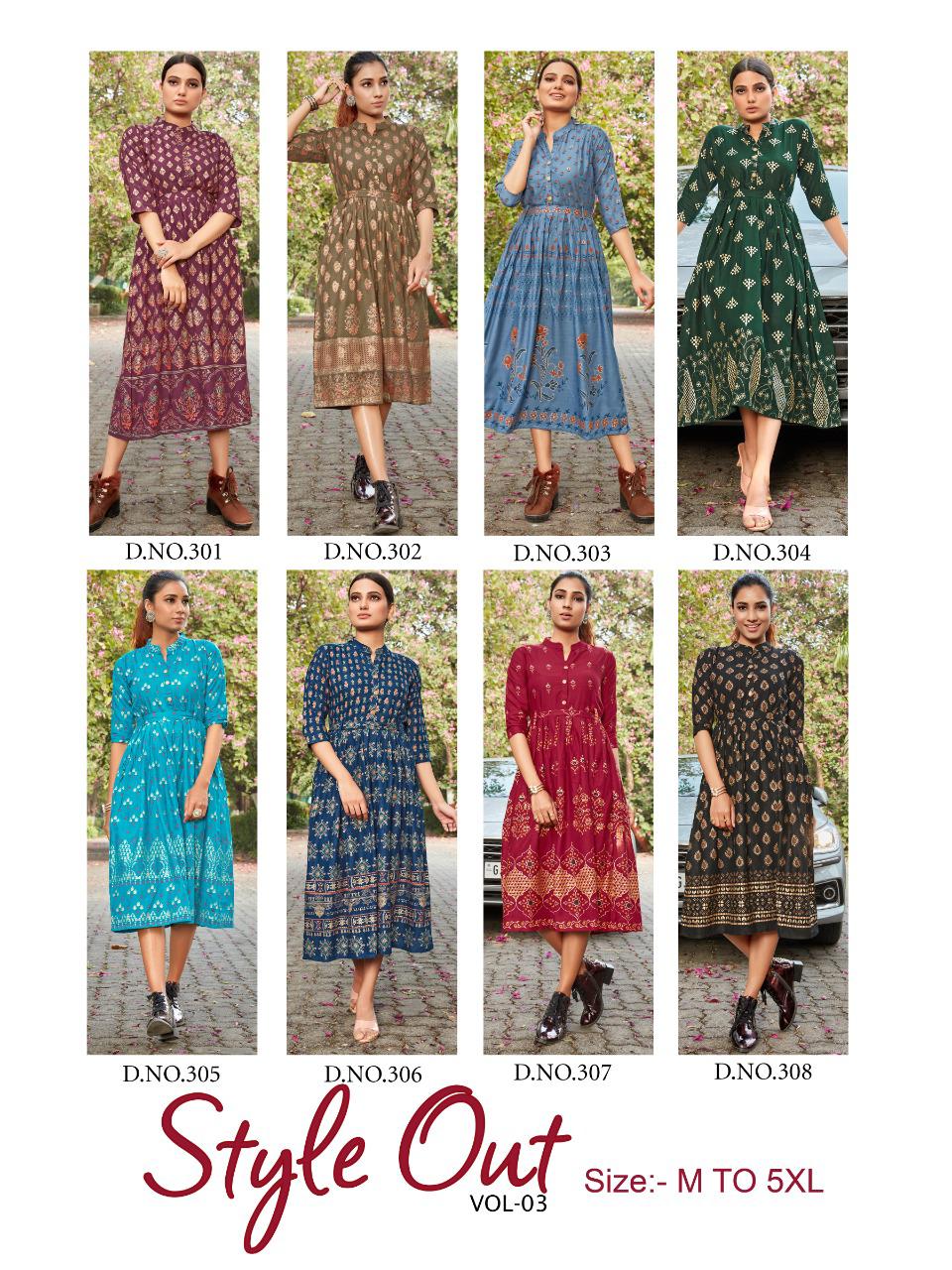 Blue Hills  Presents  Style Out  Vol  3 Ethnic Wear Long Kurtis Collection