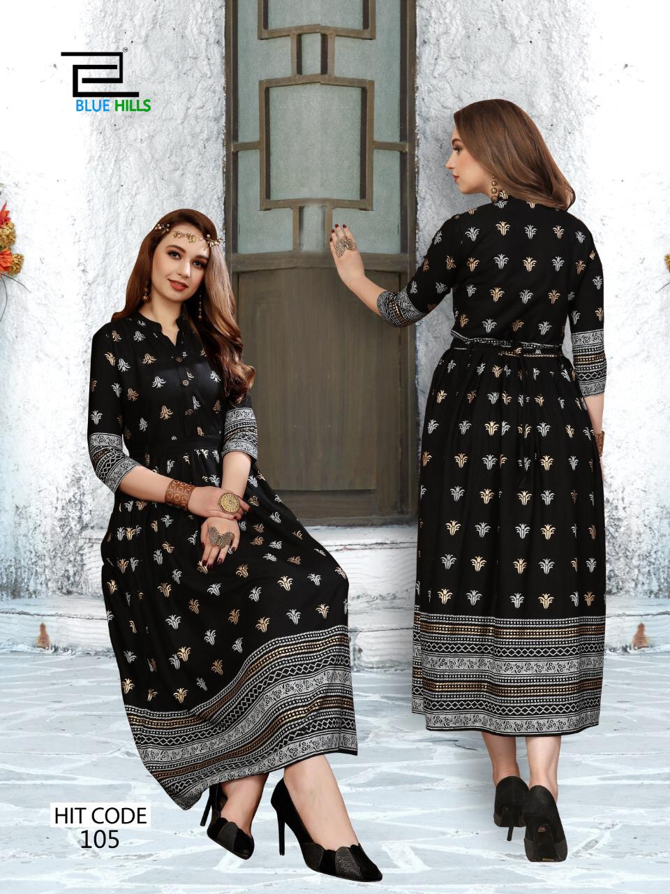 Blue Hills   Presents  Walkway Hit  Ethnic Wear Long Kurti Collection
