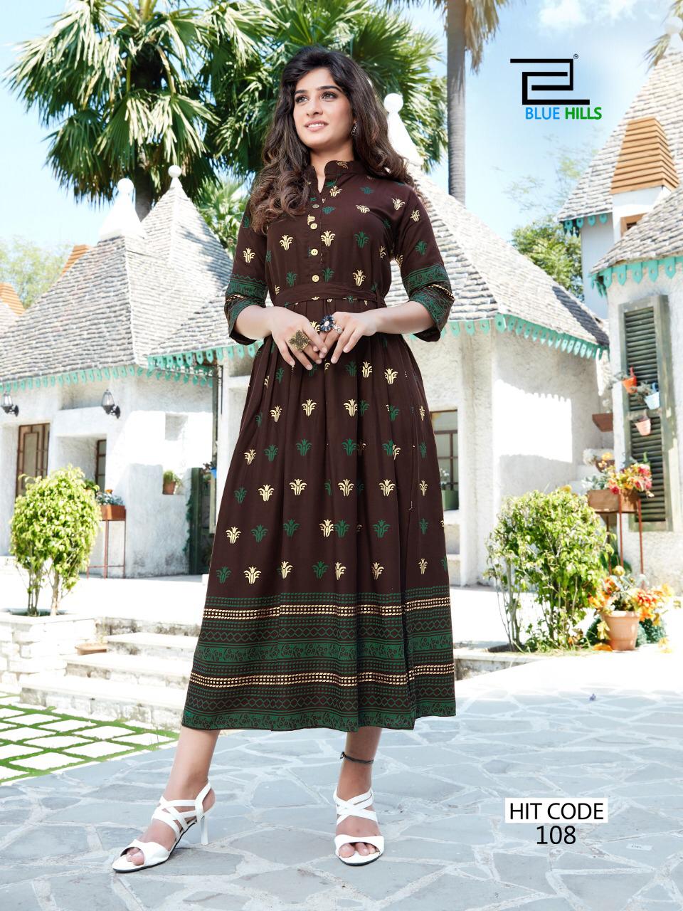 Blue Hills   Presents  Walkway Hit  Ethnic Wear Long Kurti Collection