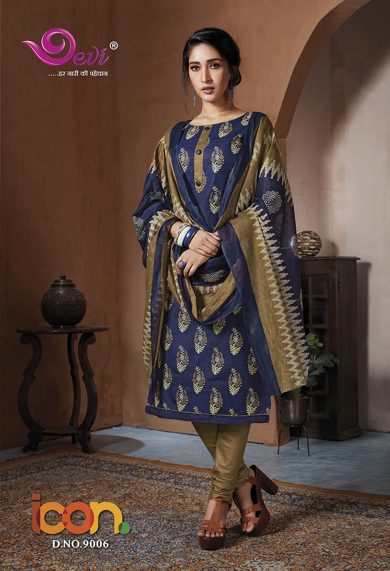 Devi Presents  Icon Vol 9 Casual Wear Dress Materials