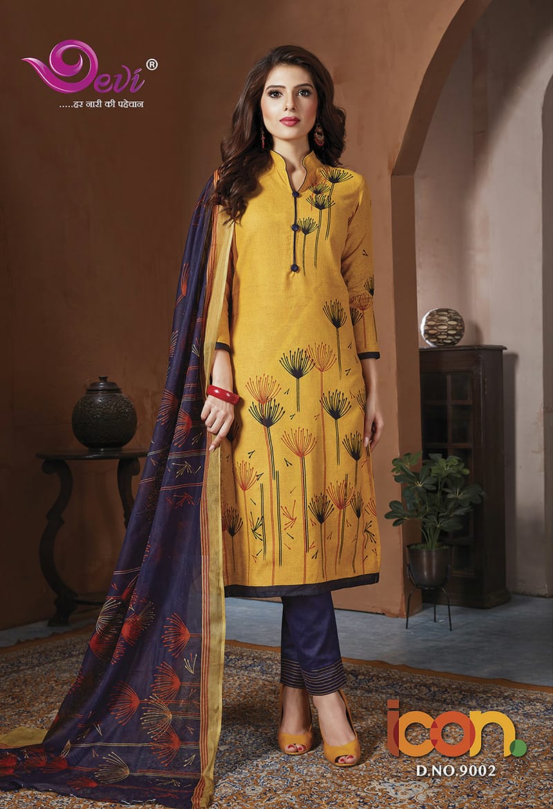 Devi Presents  Icon Vol 9 Casual Wear Dress Materials