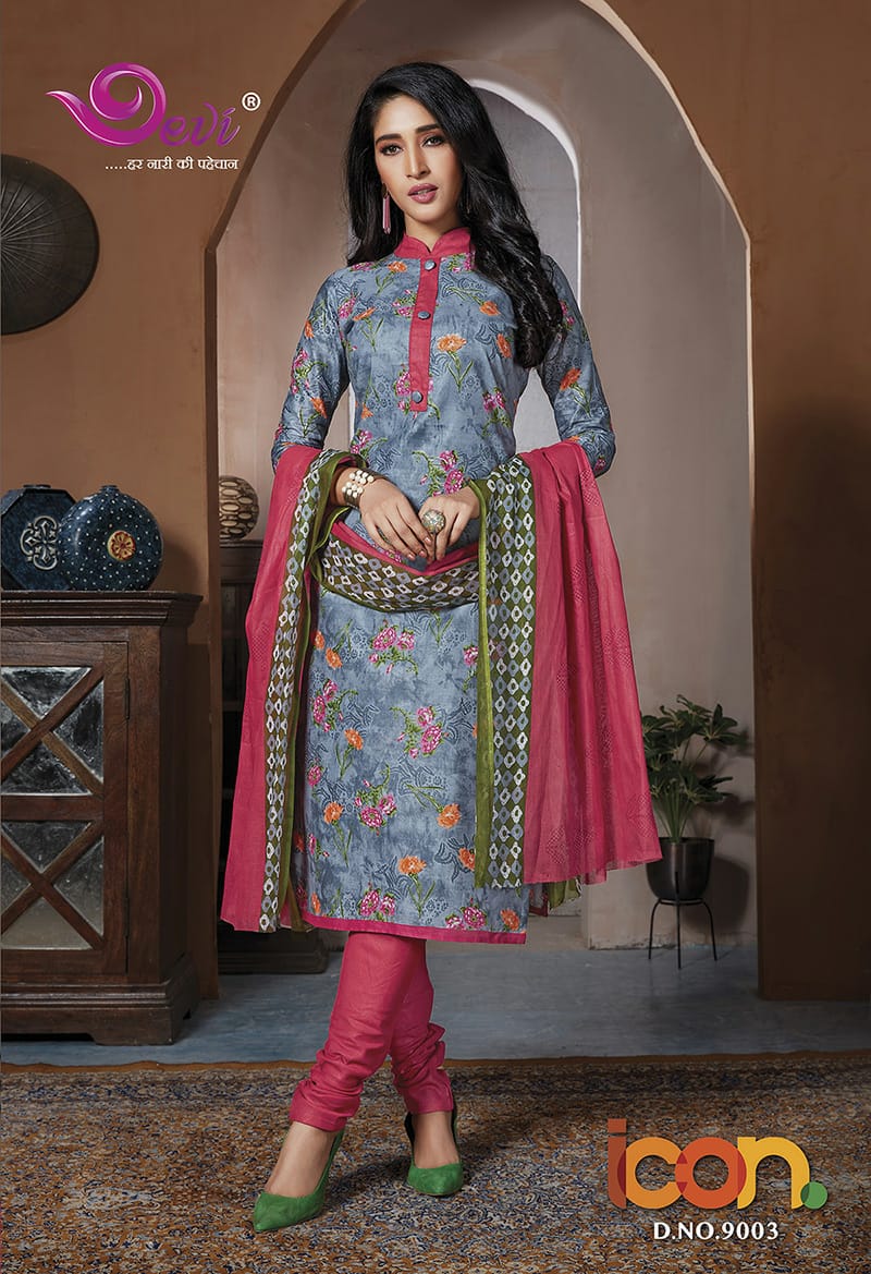 Devi Presents  Icon Vol 9 Casual Wear Dress Materials
