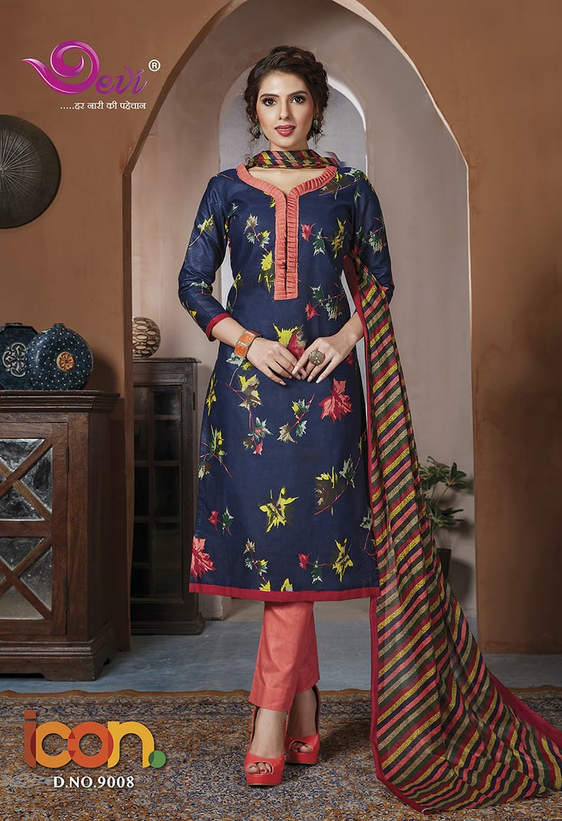 Devi Presents  Icon Vol 9 Casual Wear Dress Materials