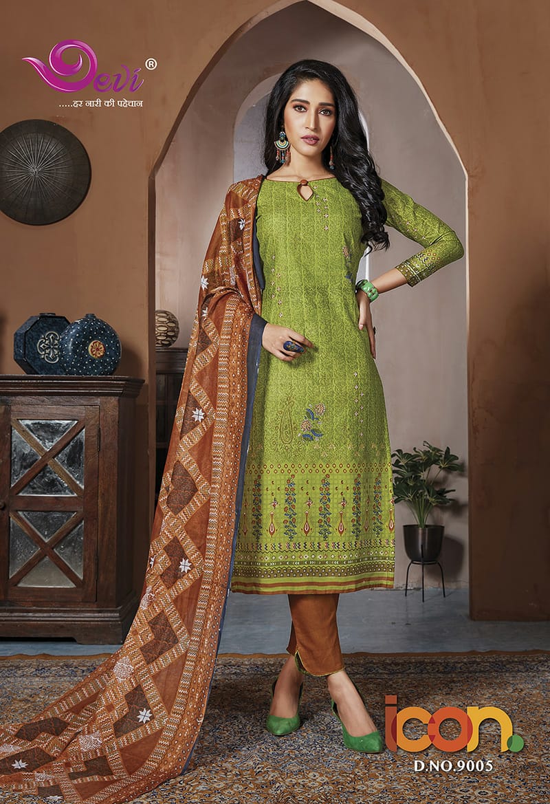 Devi Presents  Icon Vol 9 Casual Wear Dress Materials