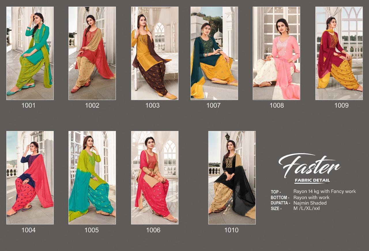 Fc Presents Faster  Patiyala  Designer Ready Made Collection