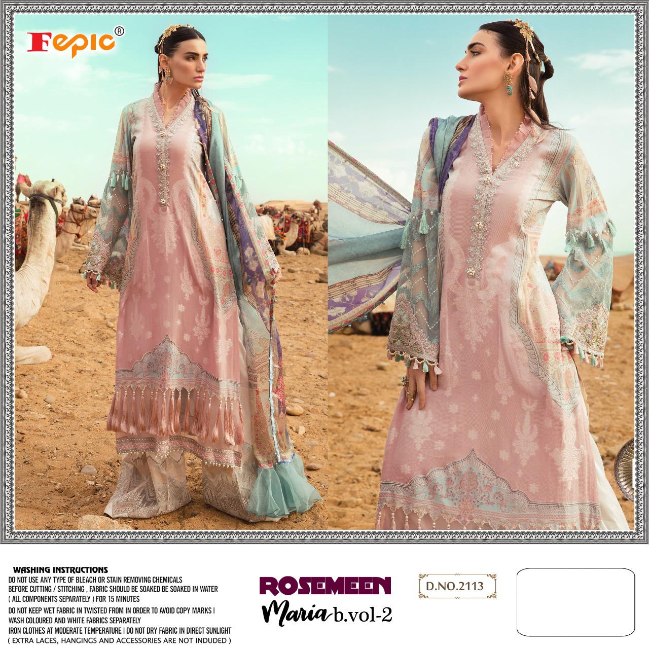 Fepic  Presents Rosemeen Maria B  Vol 2 Pakistani Salwar Suits
