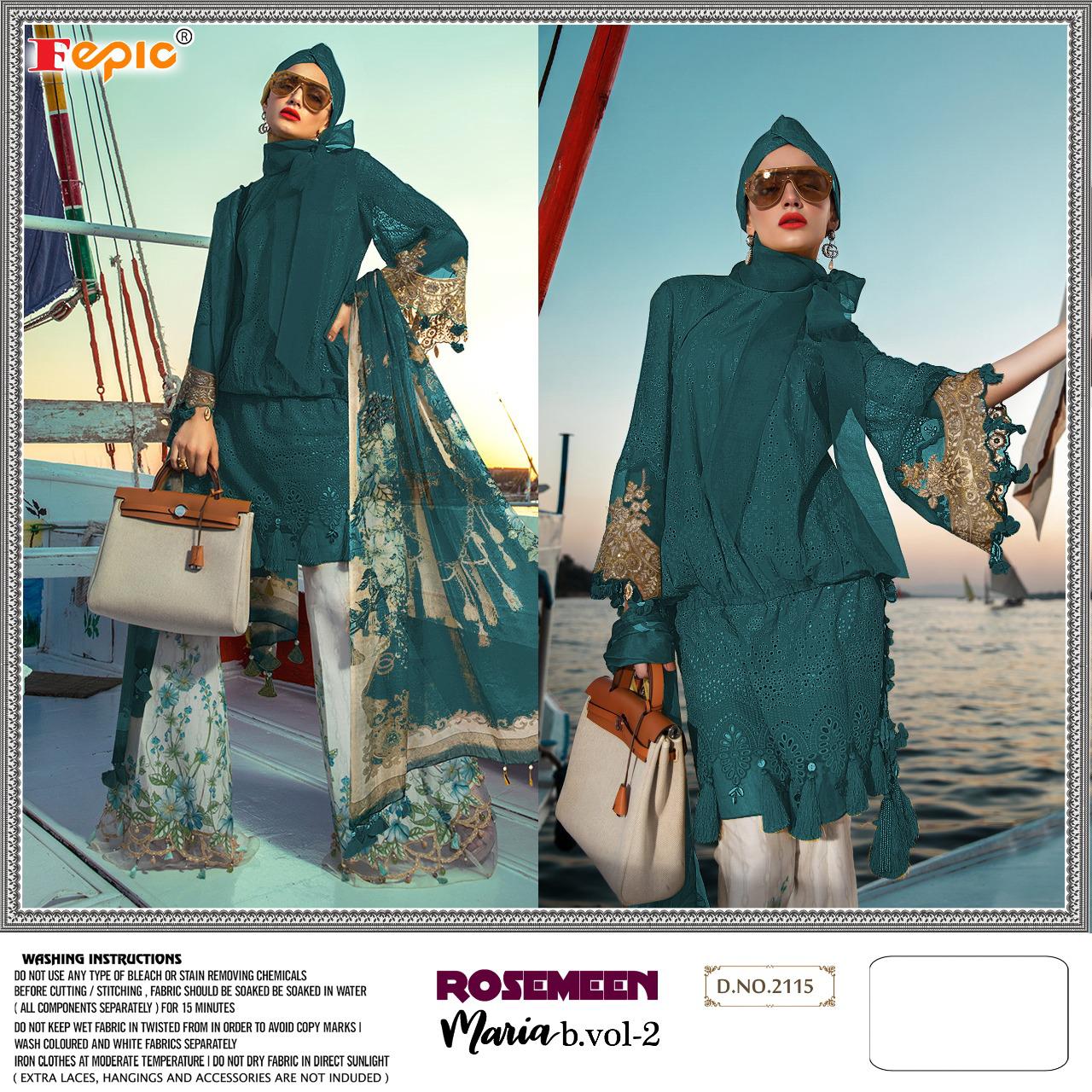 Fepic  Presents Rosemeen Maria B  Vol 2 Pakistani Salwar Suits