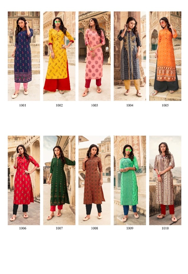 Fc Presents Gloria Casual Wear Kurtis Collection