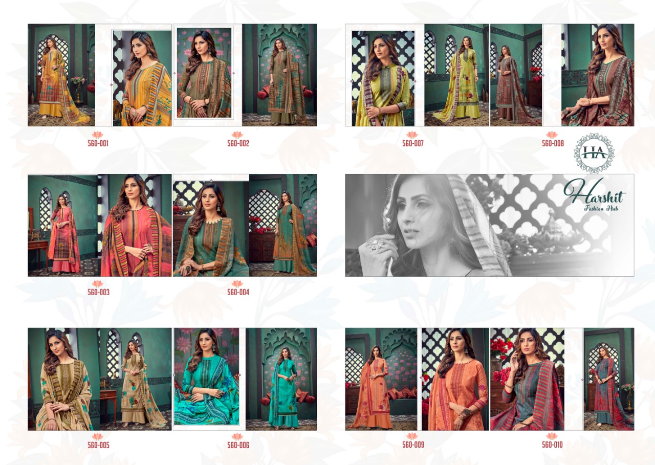 Harshit Presents Arfaana  Designer Dress Material Collection