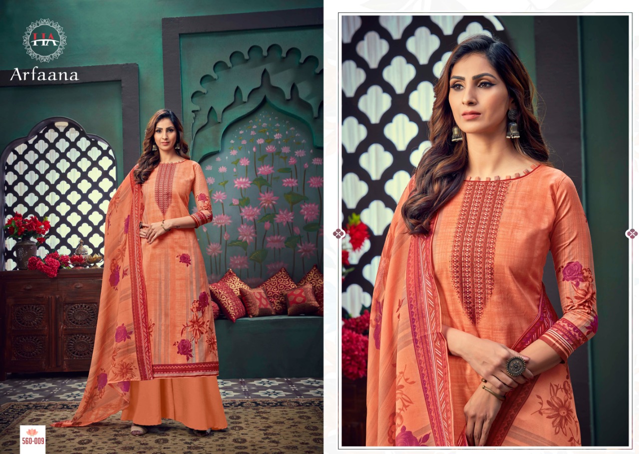 Harshit Presents Arfaana  Designer Dress Material Collection
