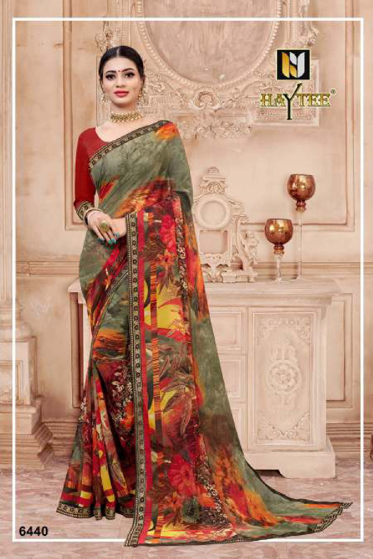 Haytee Presents  Seosons Regular Wear Printed Sarees Collection