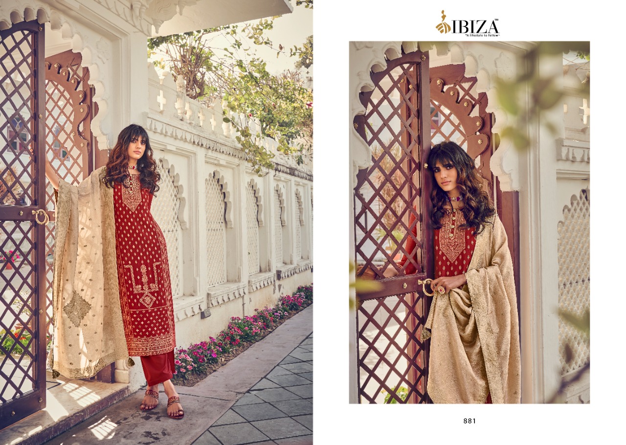 Ibiza  Presents Silky Designer Dress Material