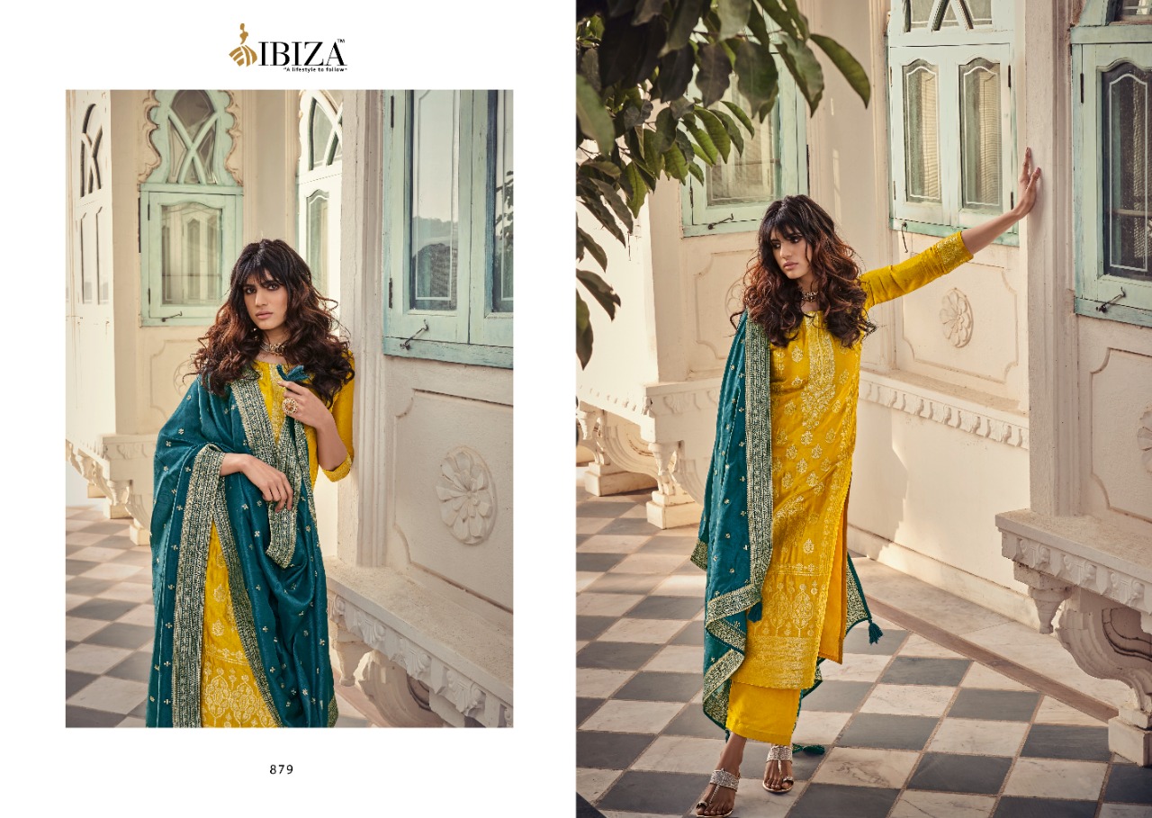 Ibiza  Presents Silky Designer Dress Material