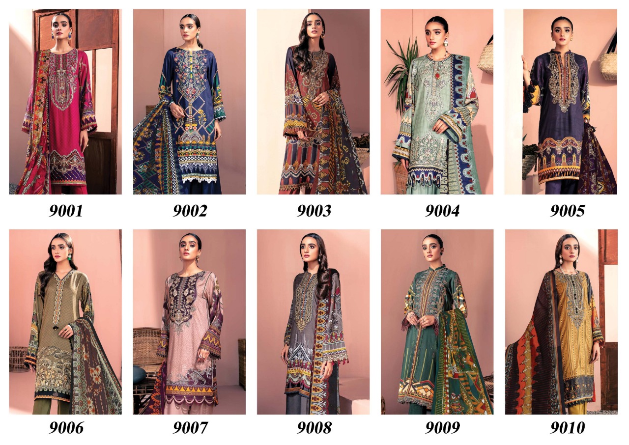 Iris Vol 9 Cotton Karachi Dress Materials Collection