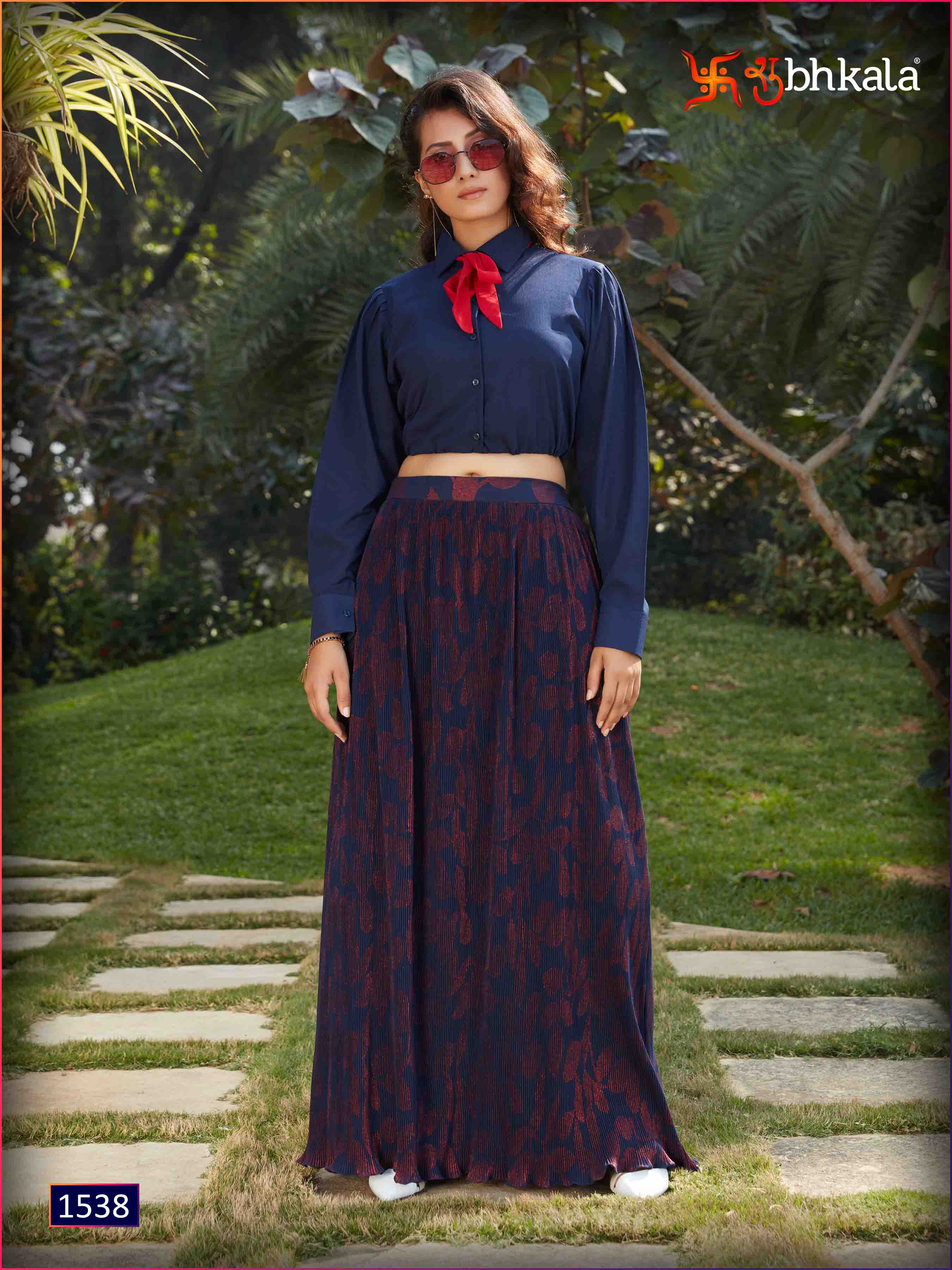 Kf Presents Frill And Flare  Vol 2 Exclusive Western Top With Bottom Collection