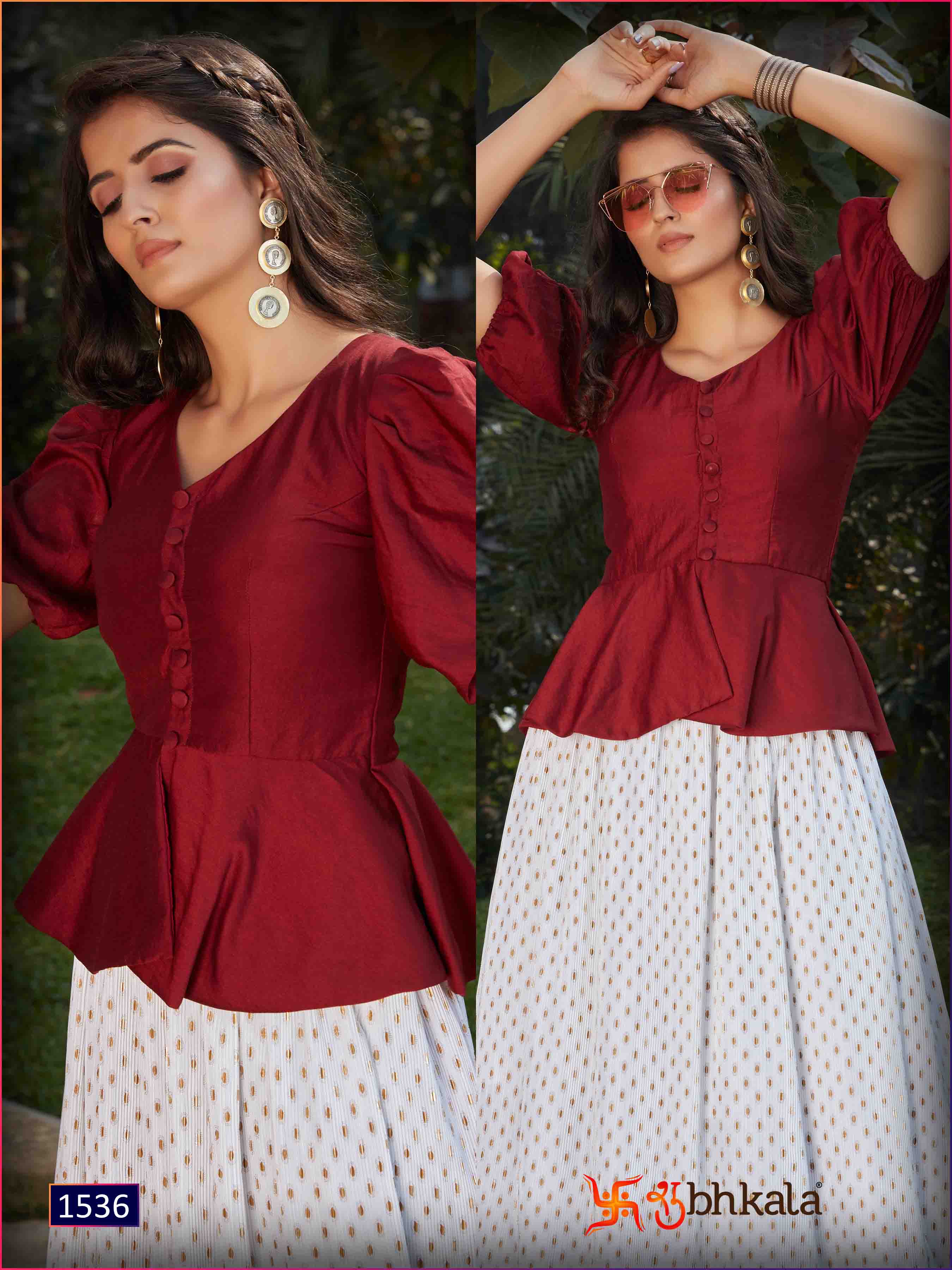 Kf Presents Frill And Flare  Vol 2 Exclusive Western Top With Bottom Collection