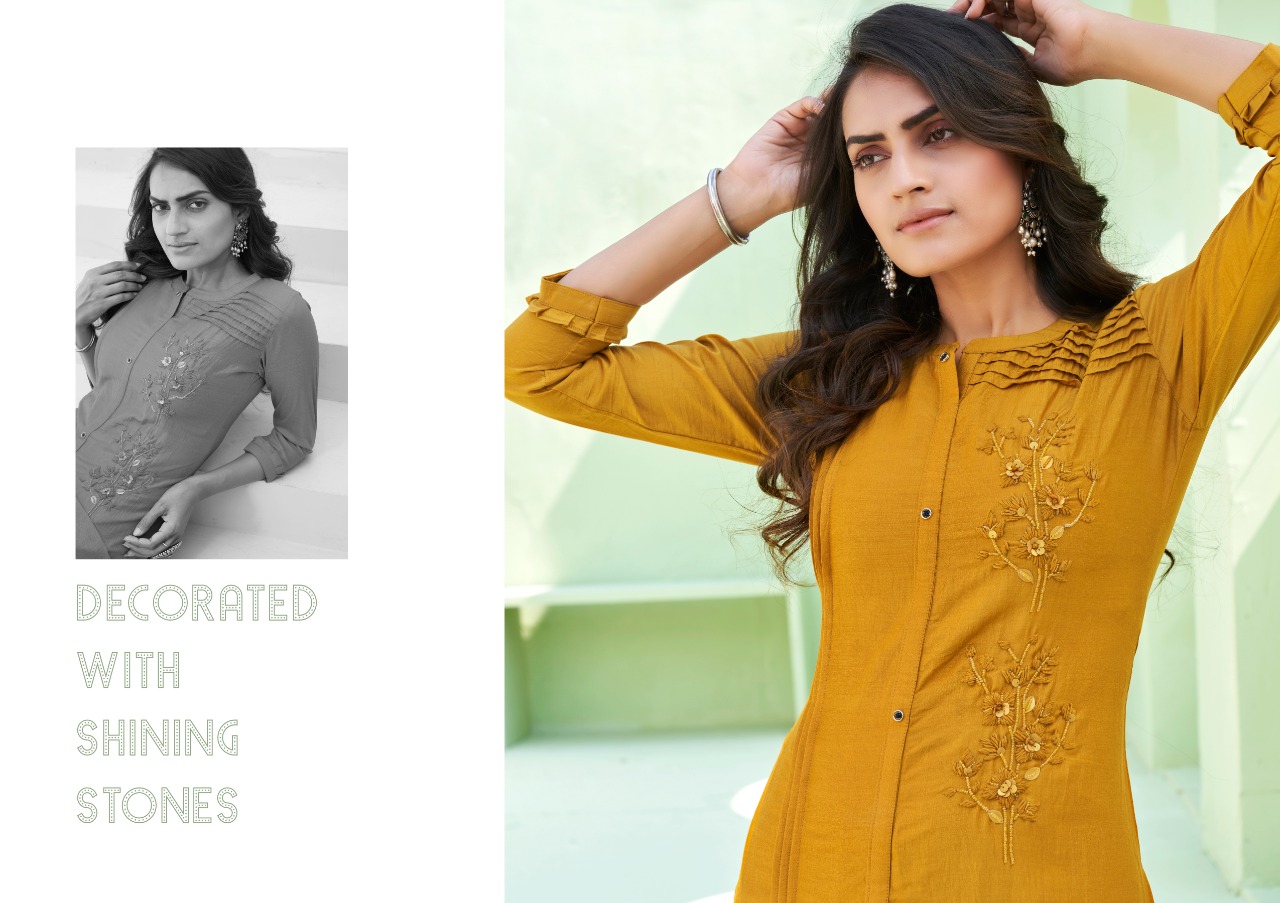 Kalaroop Presents Octavia Vol 7 Fancy Straight Cut Designer Kurtis