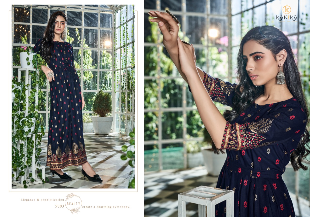 Kanika By Aarohi  Printed Long Kurtis Collection