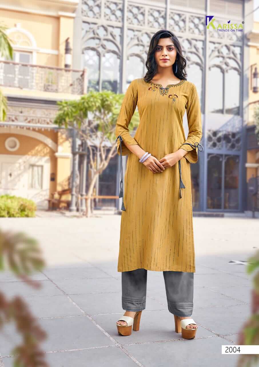 Karissa Presents Revati Designer Kurti  With Bottom