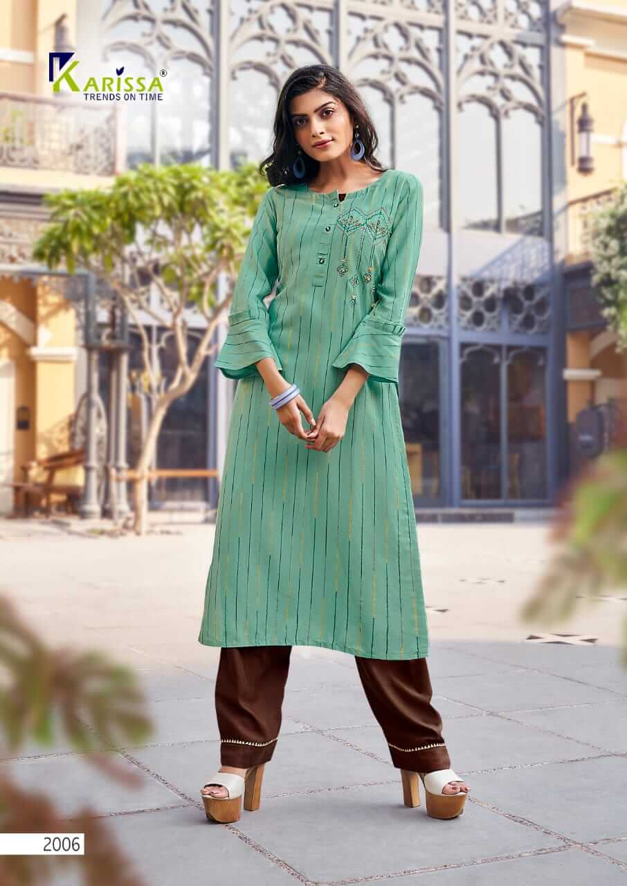 Karissa Presents Revati Designer Kurti  With Bottom