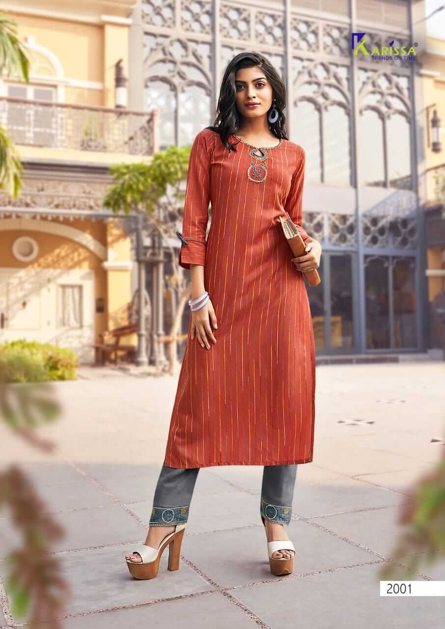 Karissa Presents Revati Designer Kurti  With Bottom