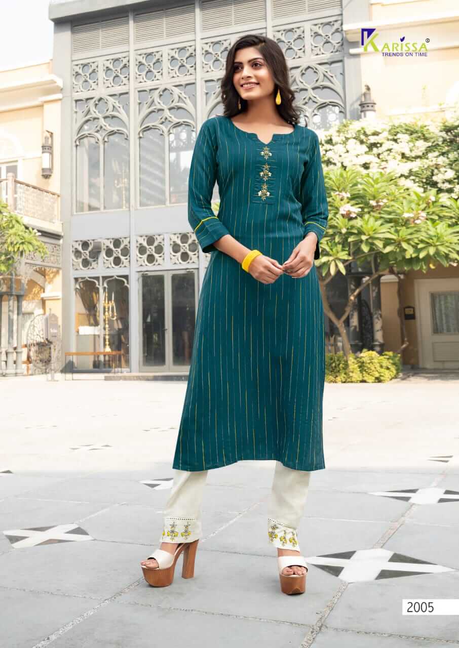 Karissa Presents Revati Designer Kurti  With Bottom