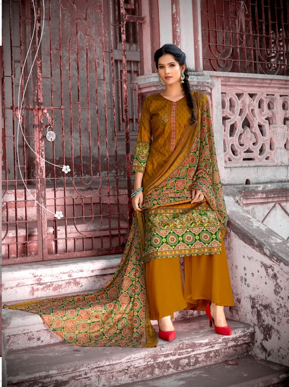 Kesariya Presents  Heer Digital Printed Cotton Dress Materials Collection
