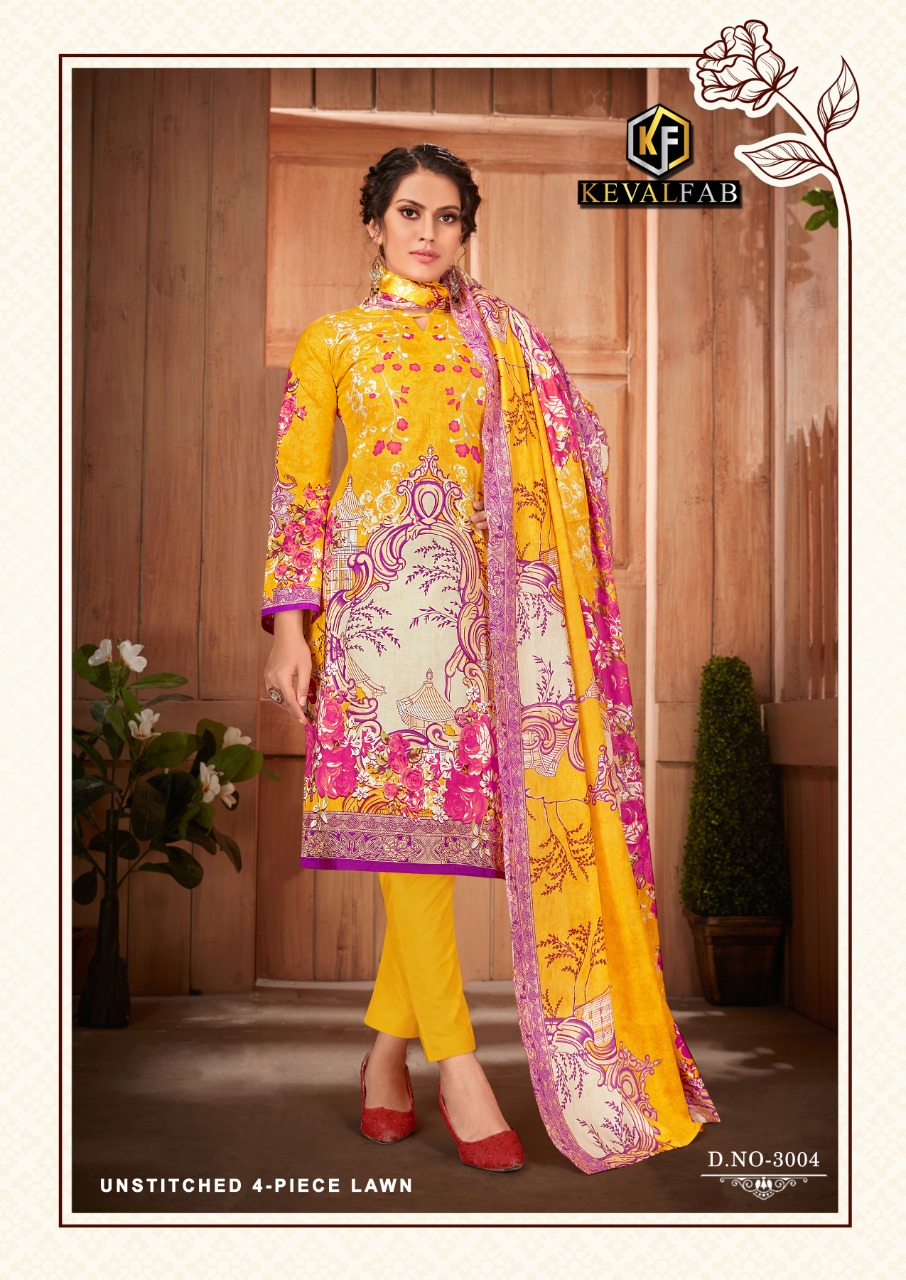 Keval Fab Presents  Sobia Nazir Luxury  Vol 3  Cotton Dress Materials