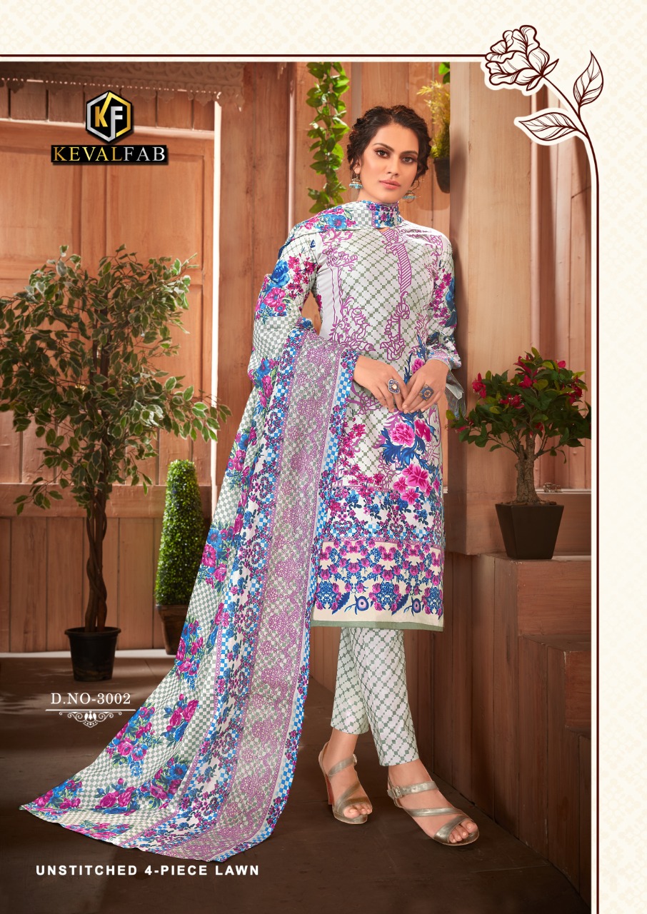 Keval Fab Presents  Sobia Nazir Luxury  Vol 3  Cotton Dress Materials