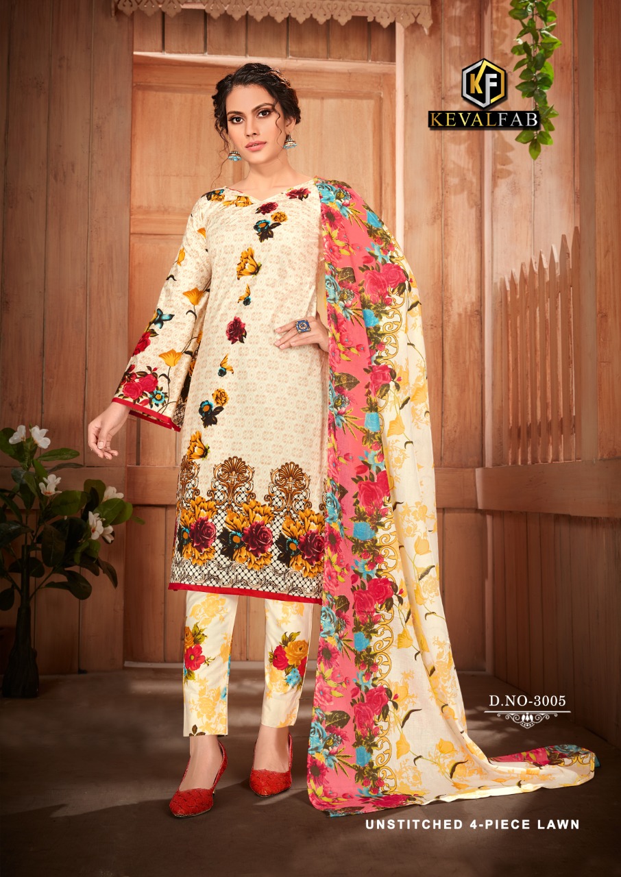 Keval Fab Presents  Sobia Nazir Luxury  Vol 3  Cotton Dress Materials