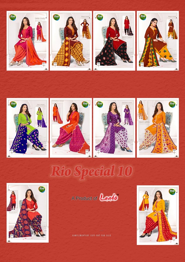 Laado Presents  Rio Special  Vol  10  Dress Material Collection