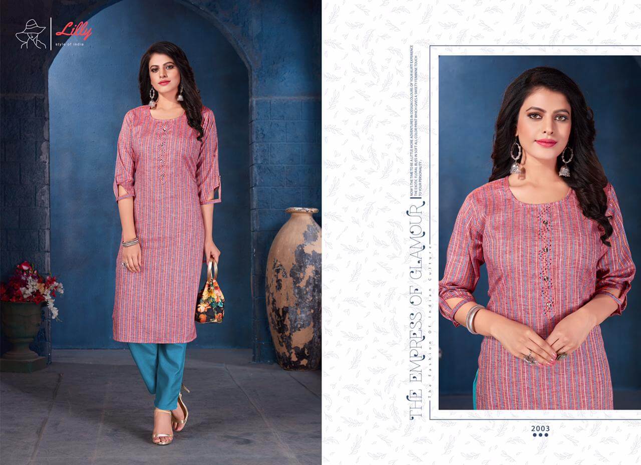 Lilly  Presents Amira  Fancy Kurti Collection